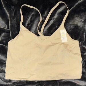 Beige Offline Arie Cropped Tank Top